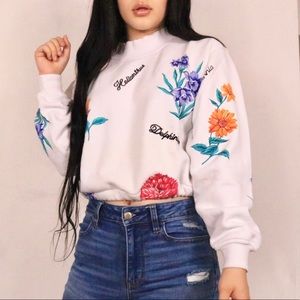 💐 VINTAGE FLOWER JUMPER BY LADY FOOTLOCKER 💐